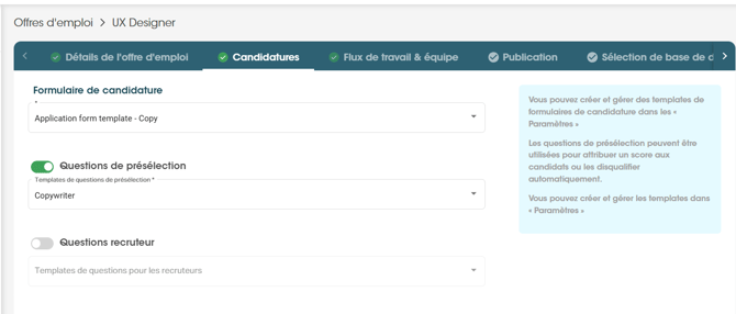 candidature